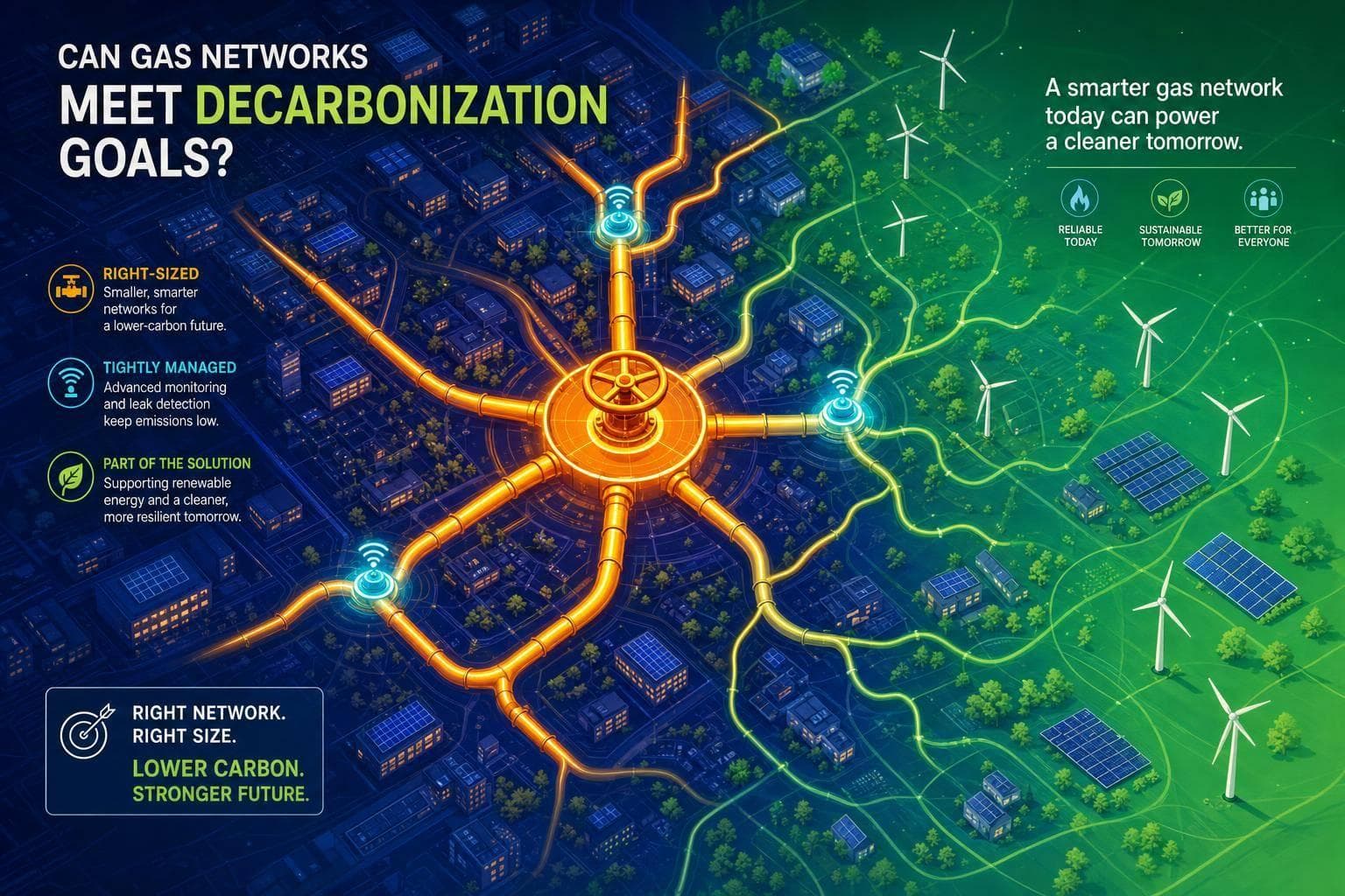 Can Gas Networks Meet Decarbonization Goals?