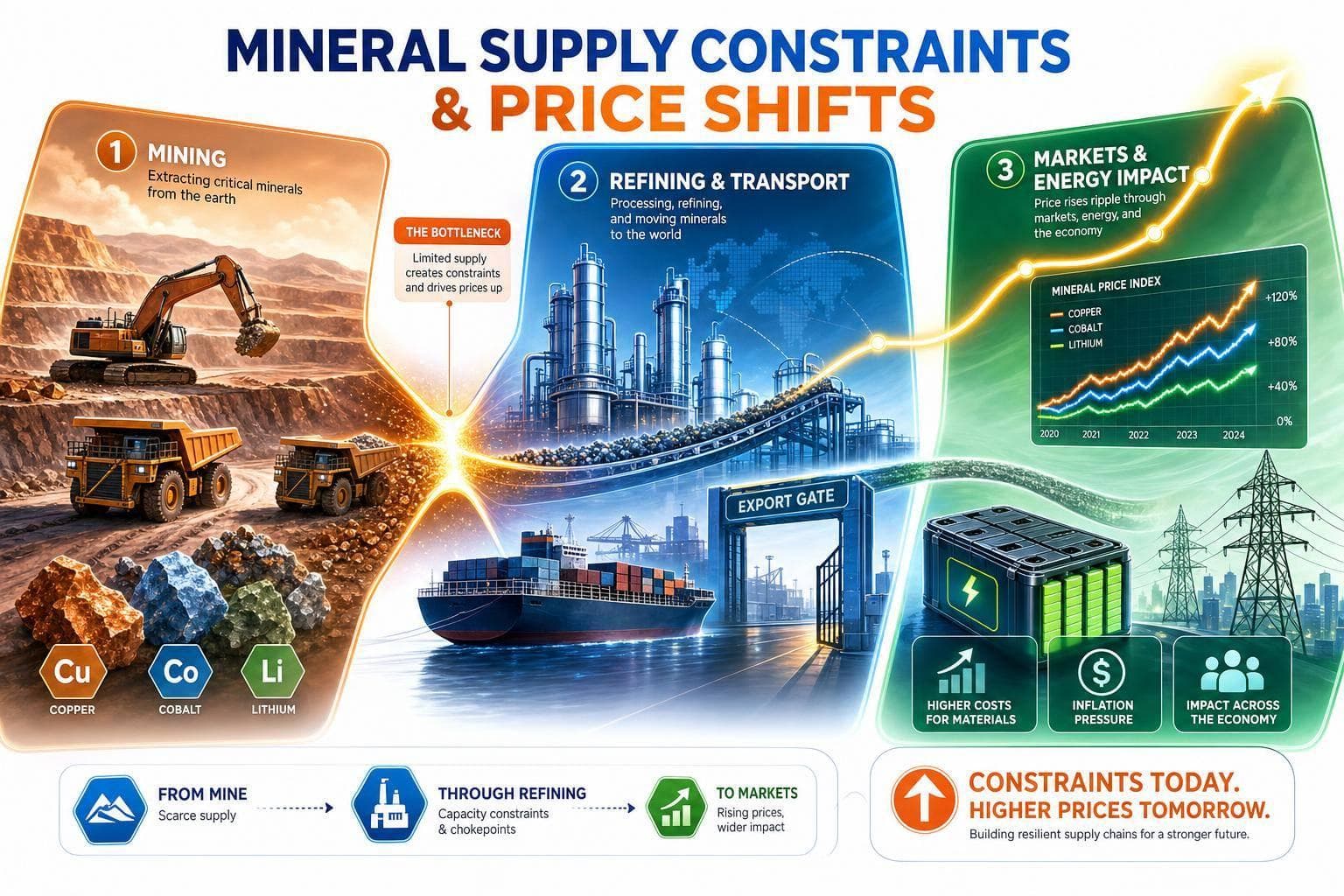 Mineral Supply Constraints and Price Shifts